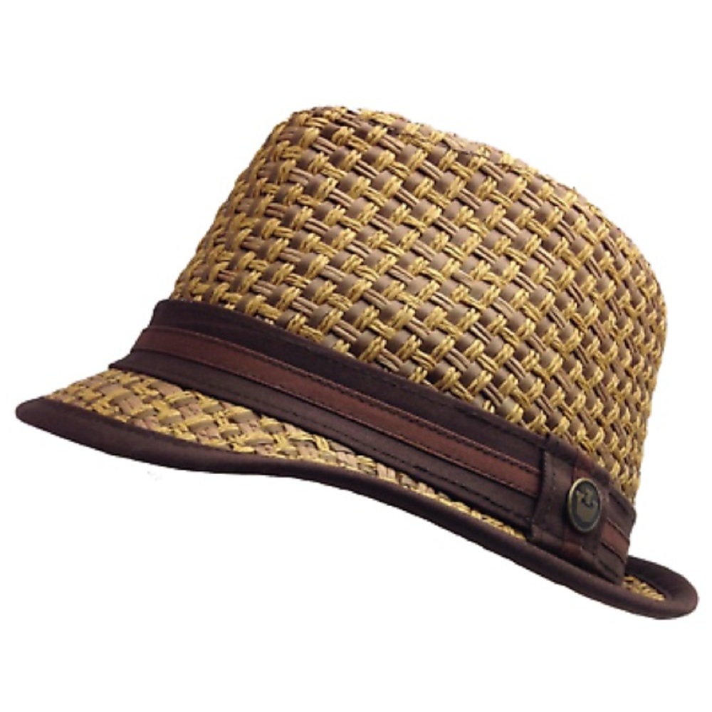 GOORIN BROTHERS Eric B Trilby Fedora Hat 100-4432, Worn Twice.